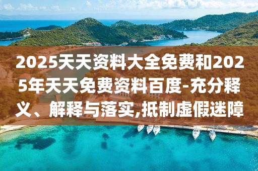 2025天天資料大全免費和2025年天天免費資料百度-充分釋義、解釋與落實,抵制虛假迷障